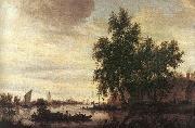 Saloman van Ruysdael The Ferryboat Spain oil painting artist